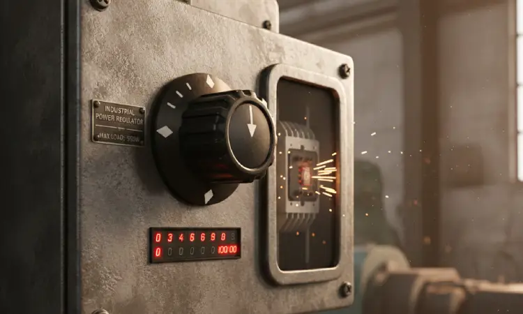 دیمر صنعتی نقره ای