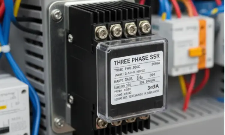 رله اس اس آر سه فاز مشکی